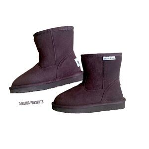 Aussie Merino Suede Boots Kids Color Brown Size K11